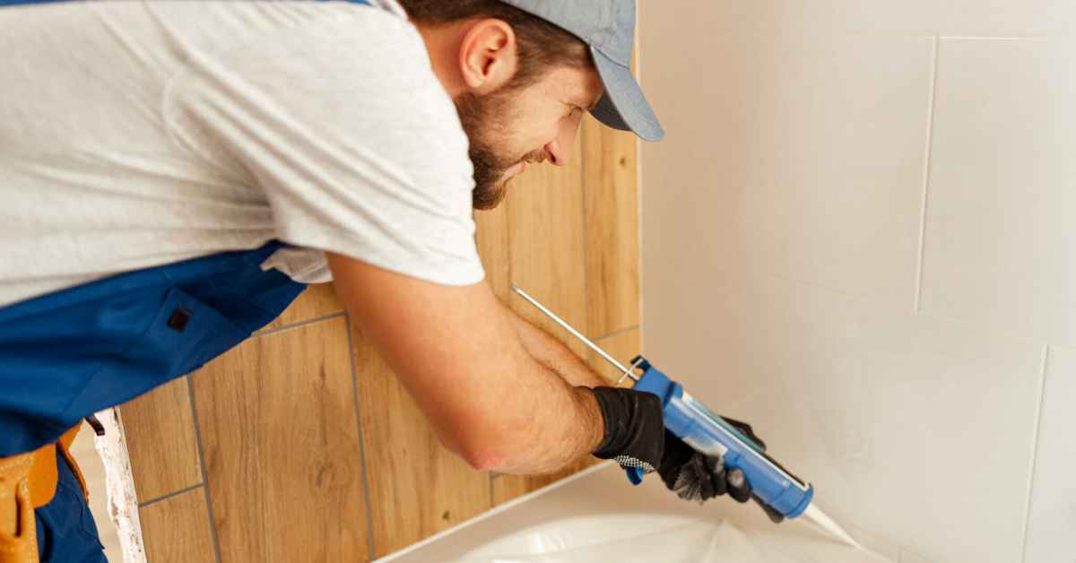 bathtub leak caulking 