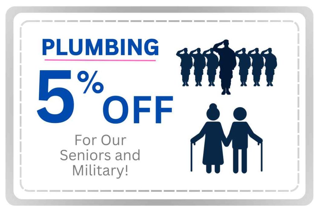 5% off, military discount and senior discount